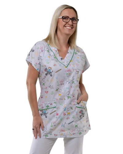 Dámská pracovní halena MAGDALÉNA, omalovánky