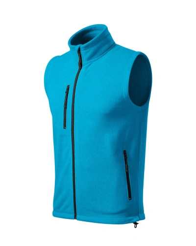 Unisexová fleece vesta EXIT - tyrkysová