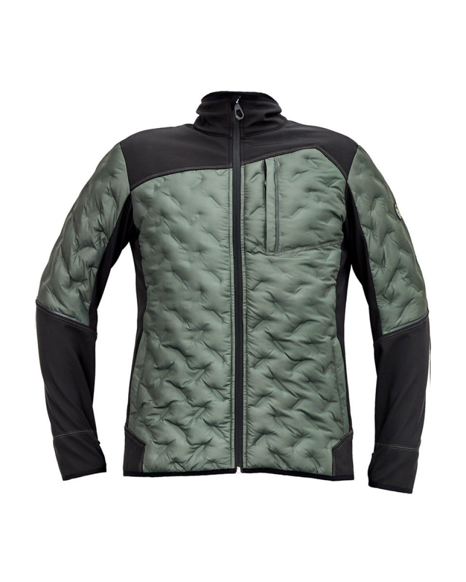 Pánské softshellová bunda NEURUM - tmavě olivová