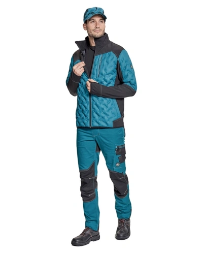 Pánská pracovní softshellová bunda NEURUM, petrolejová