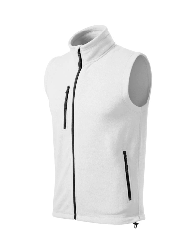 Unisexová fleece vesta EXIT - bílá