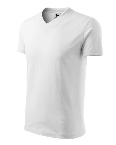 Unisexové tričko V-NECK - bílá