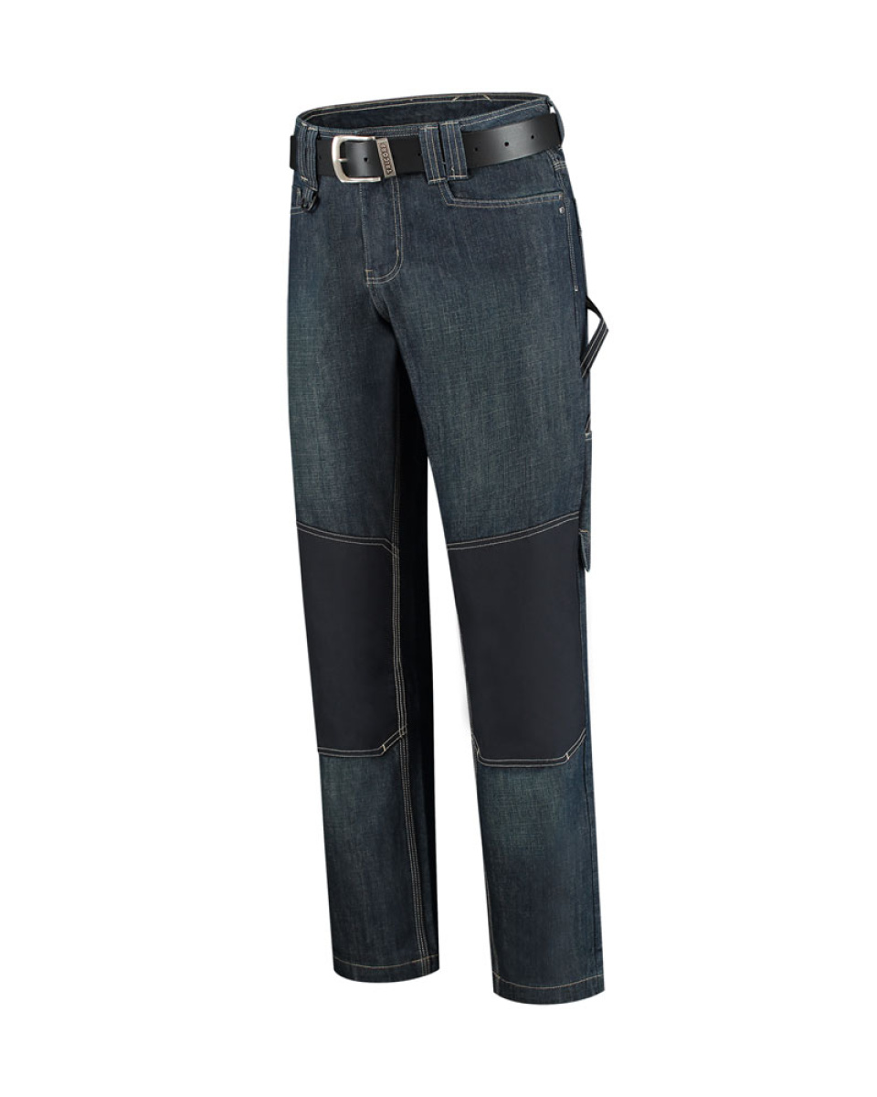 Levně Kalhoty pracovní unisex WORK JEANS T60 - denim blue