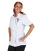Dámský kuchařský rondon, krátký rukáv, bílý