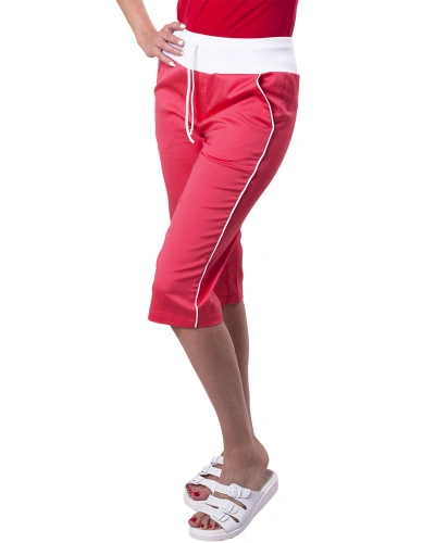 Dámské 3/4 pracovní kalhoty KARINA, červené