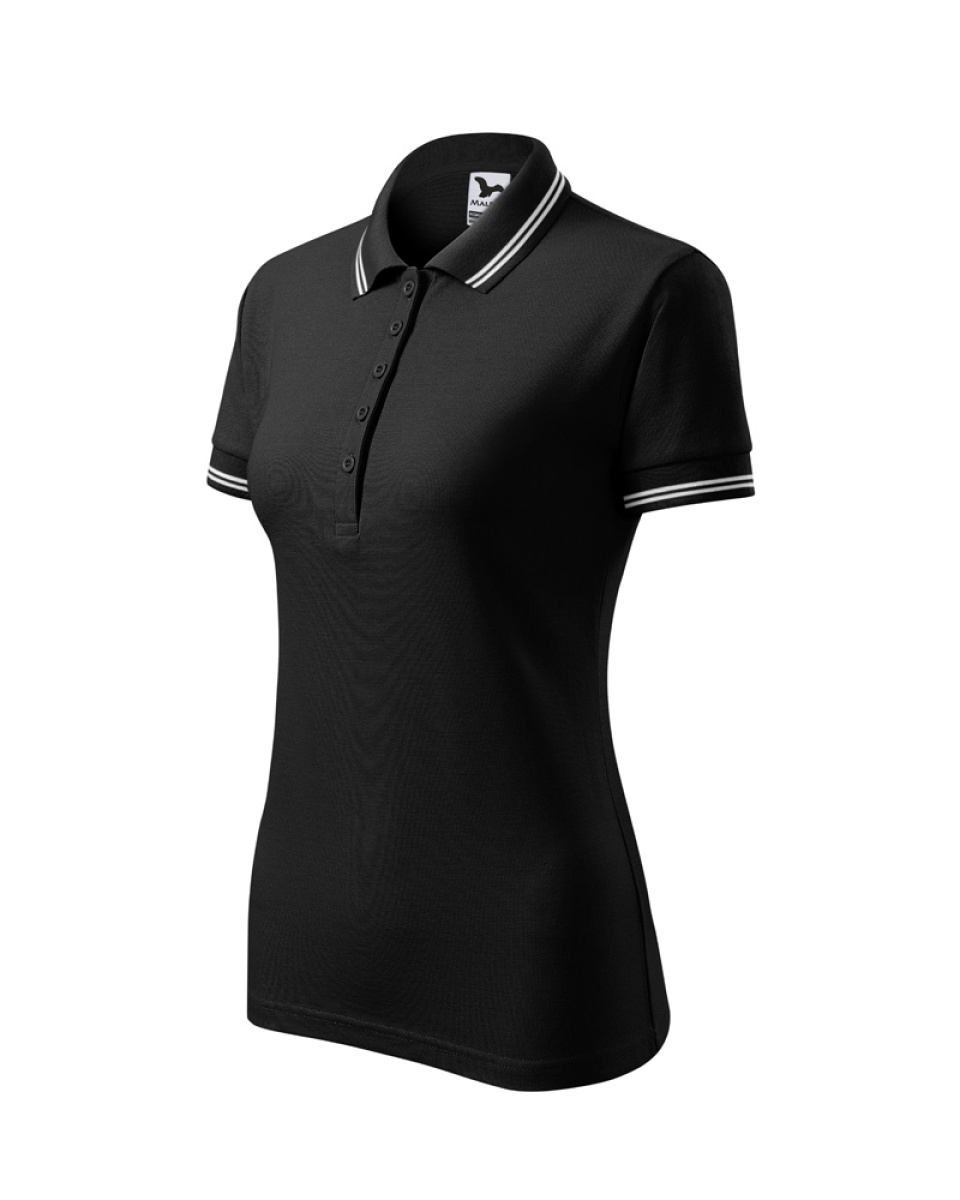 Levně Polokošile dámská URBAN 220 - S-XXL- černá/bílá
