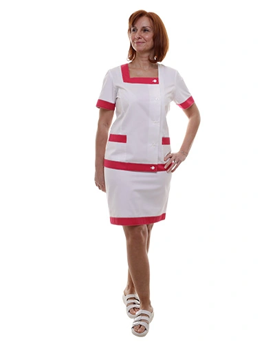 Dámský kostýmek NAĎA- bílo-růžový Dámský kostýmek NAĎA- bílo-růžový