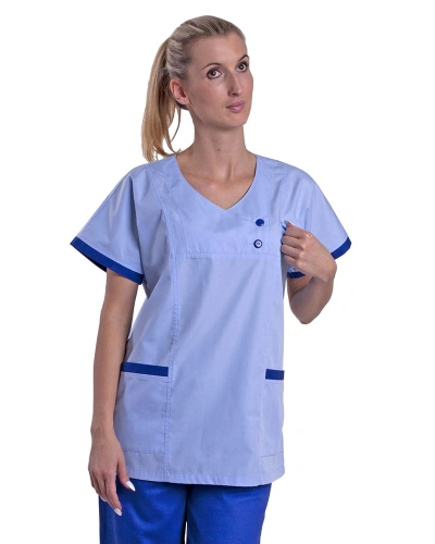 Dámská pracovní halena 1107 - světle modrá
