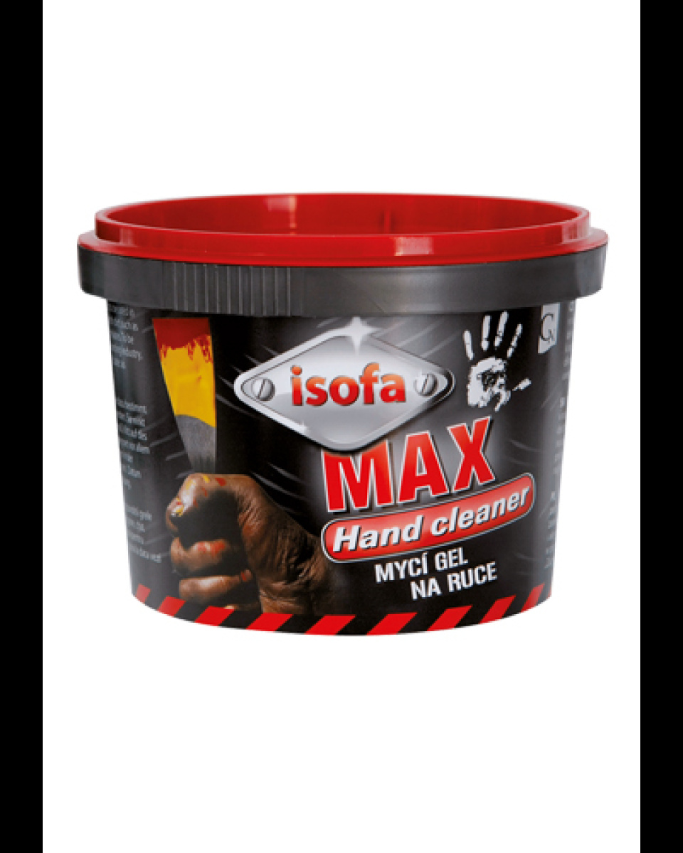 Levně Gel mycí, ISOFA MAX GEL, na ruce, červený, 450 g