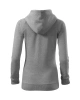 Dámská mikina TRENDY ZIPPER - tmavě šedý melír