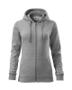Dámská mikina TRENDY ZIPPER - tmavě šedý melír