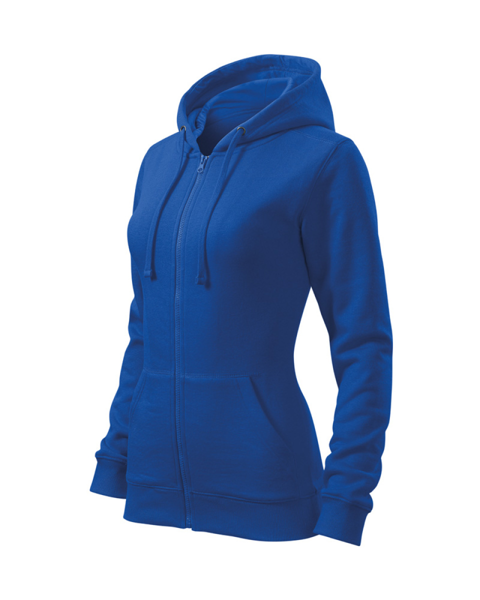 Levně Mikina dámská Trendy Zipper 411 - XS-XXL - královská modrá