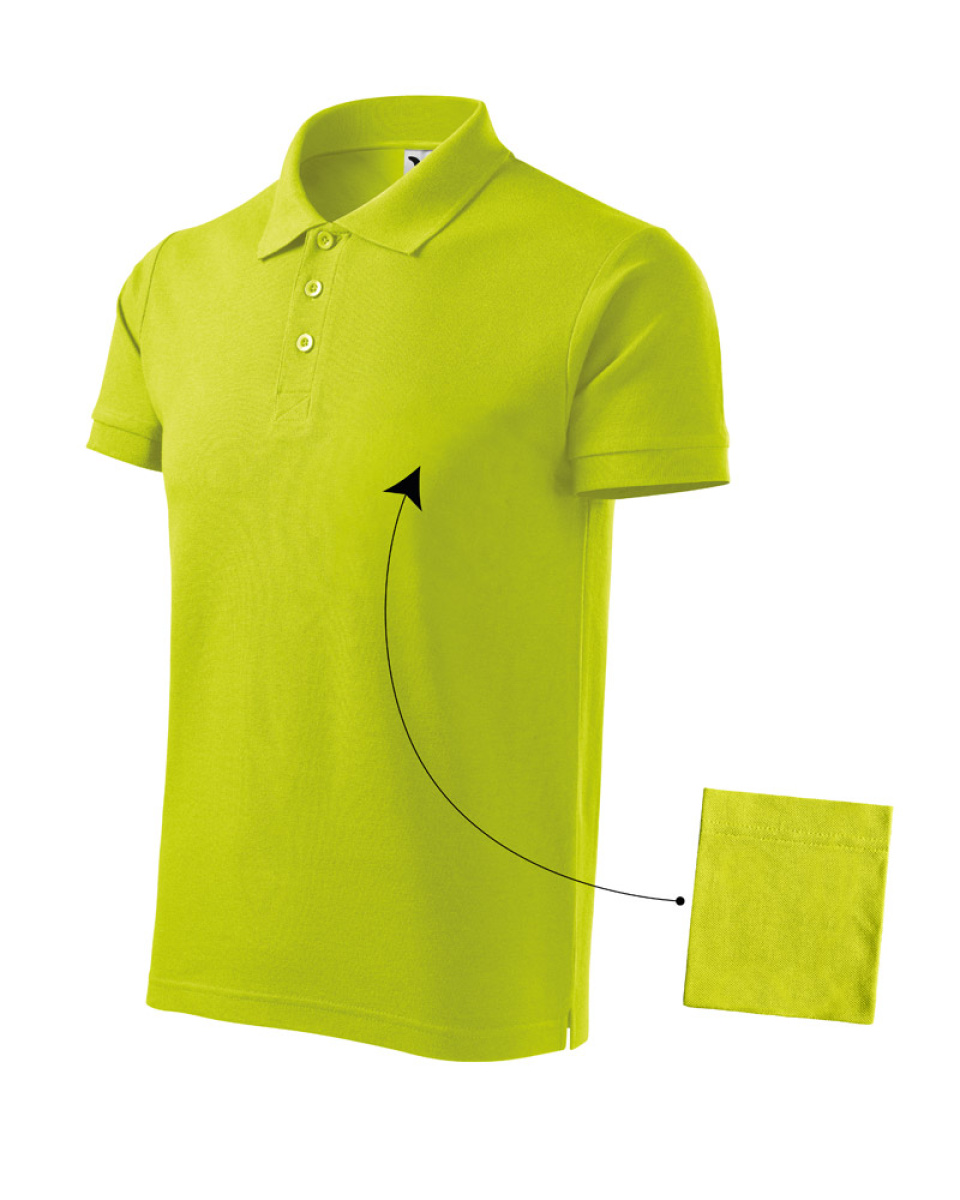 Levně Polokošile pánská Cotton 212 - S-XXL - limetková