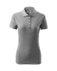 Dámská polokošile PIQUE POLO - tmavě šedý melír Dámská polokošile PIQUE POLO - tmavě šedý melír