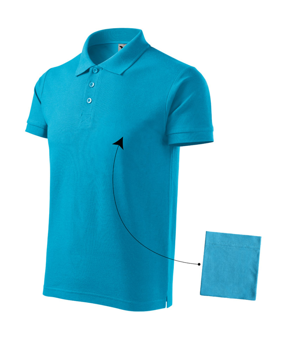 Levně Polokošile pánská Cotton 212 - S-XXL - tyrkysová