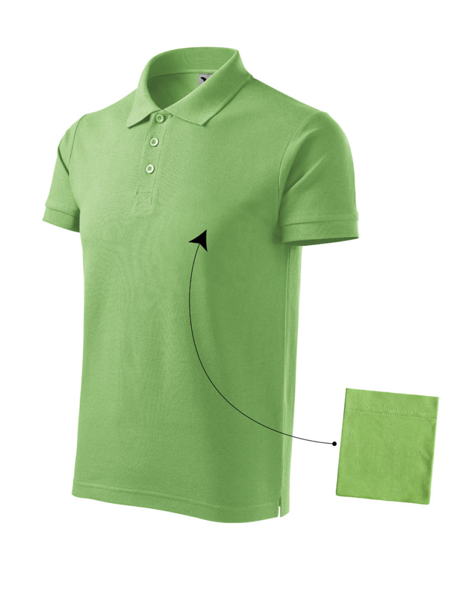 Levně Polokošile pánská Cotton 212 - S-XXL - trávově zelená