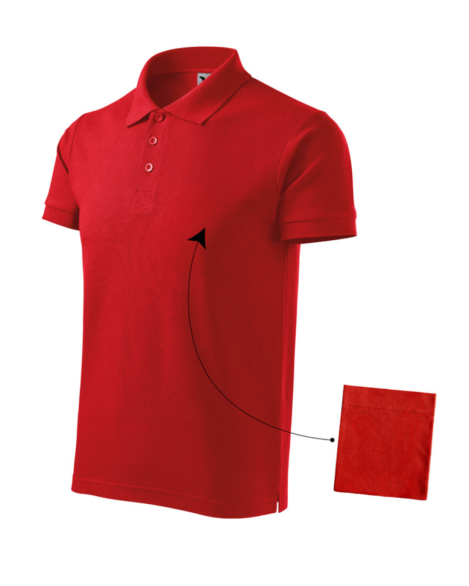 Levně Polokošile pánská Cotton 212 - S-XXL - červená