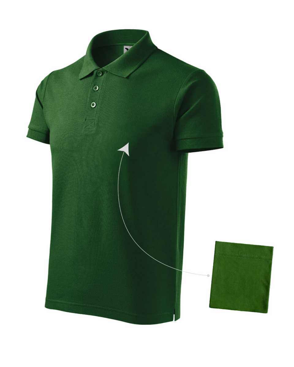 Levně Polokošile pánská Cotton 212 - S-XXL - lahvově zelená
