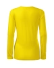 Dámské tričko SLIM, dlouhý rukáv - žluté