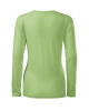 Dámské tričko SLIM, dlouhý rukáv - trávově zelené
