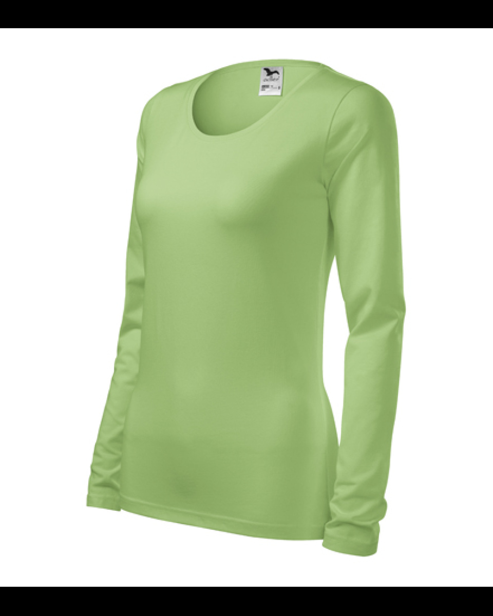 Levně Tričko dámské SLIM 139 - XS-XXL - trávově zelená