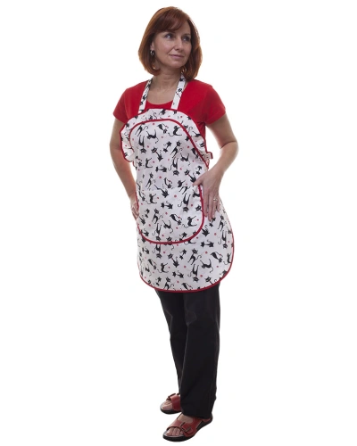 Dámská zástěra s potiskem - kočky