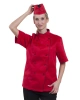 Dámský kuchařský rondon 0409, krátký rukáv, červený Dámský kuchařský rondon 0409, krátký rukáv, červený