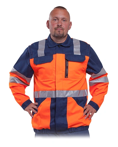 Pánská reflexní blůza 8736 - Oranžová