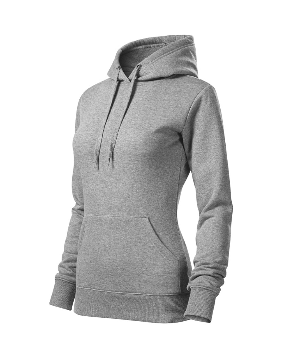 Levně Mikina dámská CAPE 414 - XS-XXL - tmavě šedý melír
