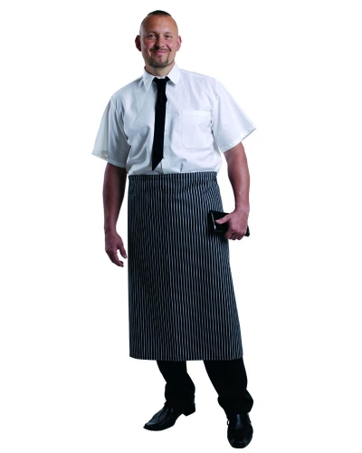 Zástěra do pasu 0058 - černobílý proužek
