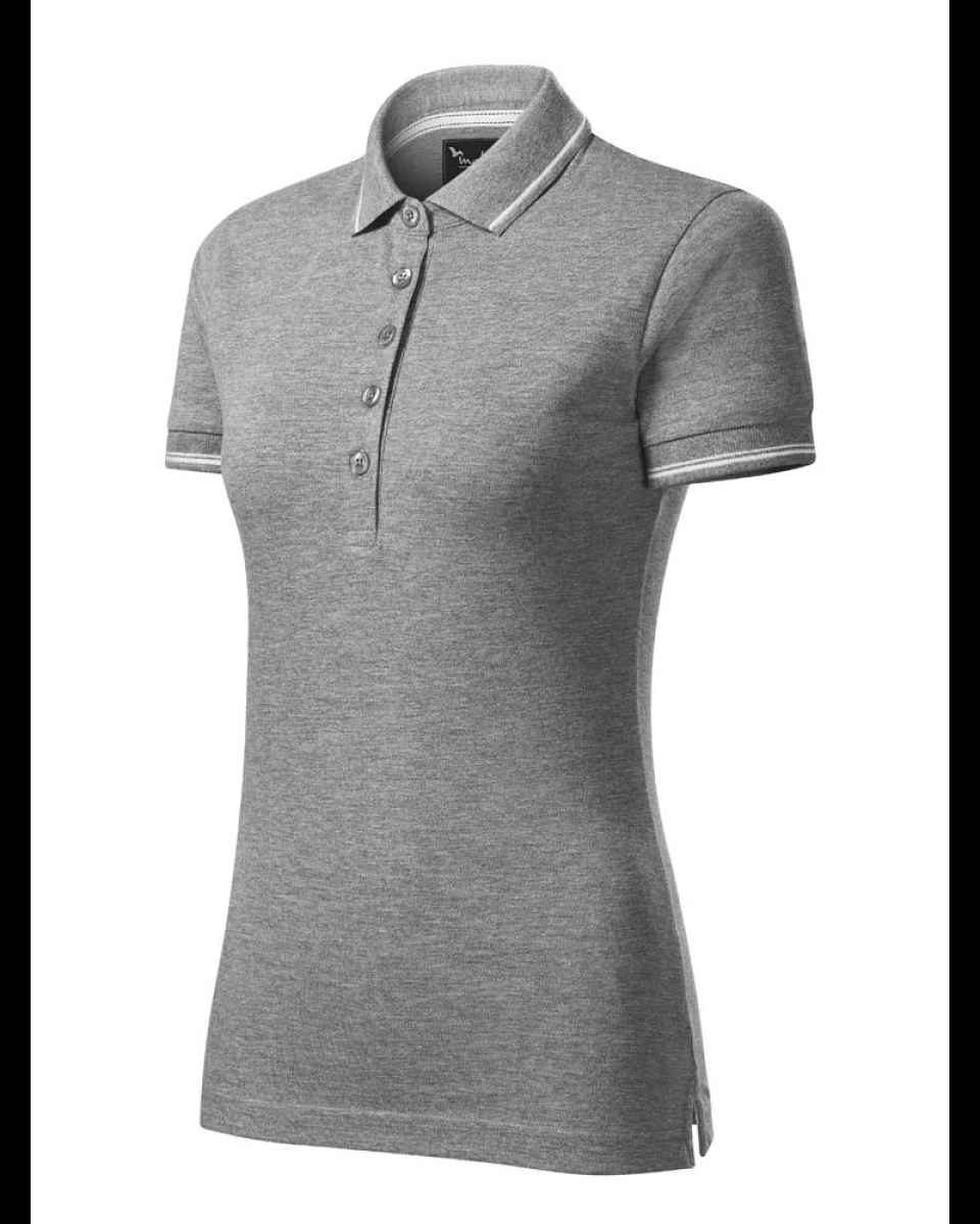 Levně Polokošile dámská Malfini Perfection Plain 253 - S-XXL - tmavě šedý melír