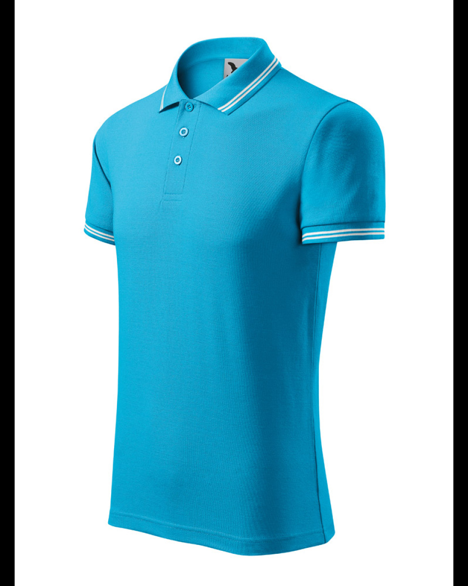Levně ESHOP - POLOKOŠILE PÁNSKÁ URBAN 219 - S-XXL - tyrkysová