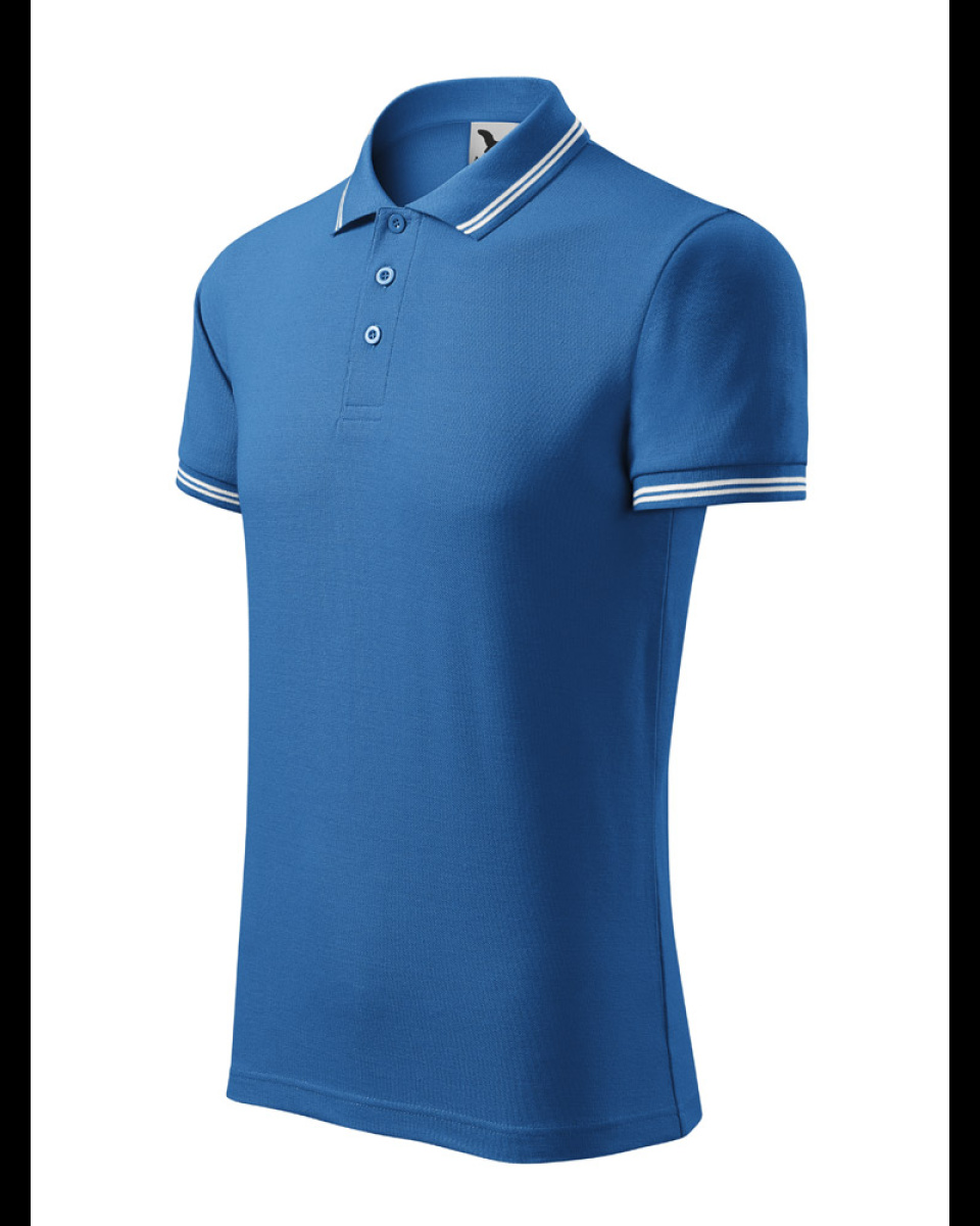 Levně ESHOP - POLOKOŠILE PÁNSKÁ URBAN 219 - azurově modrá