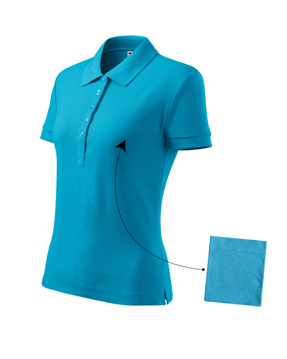 Levně Polokošile dámská Cotton 213 - XS-XXL - tyrkysová