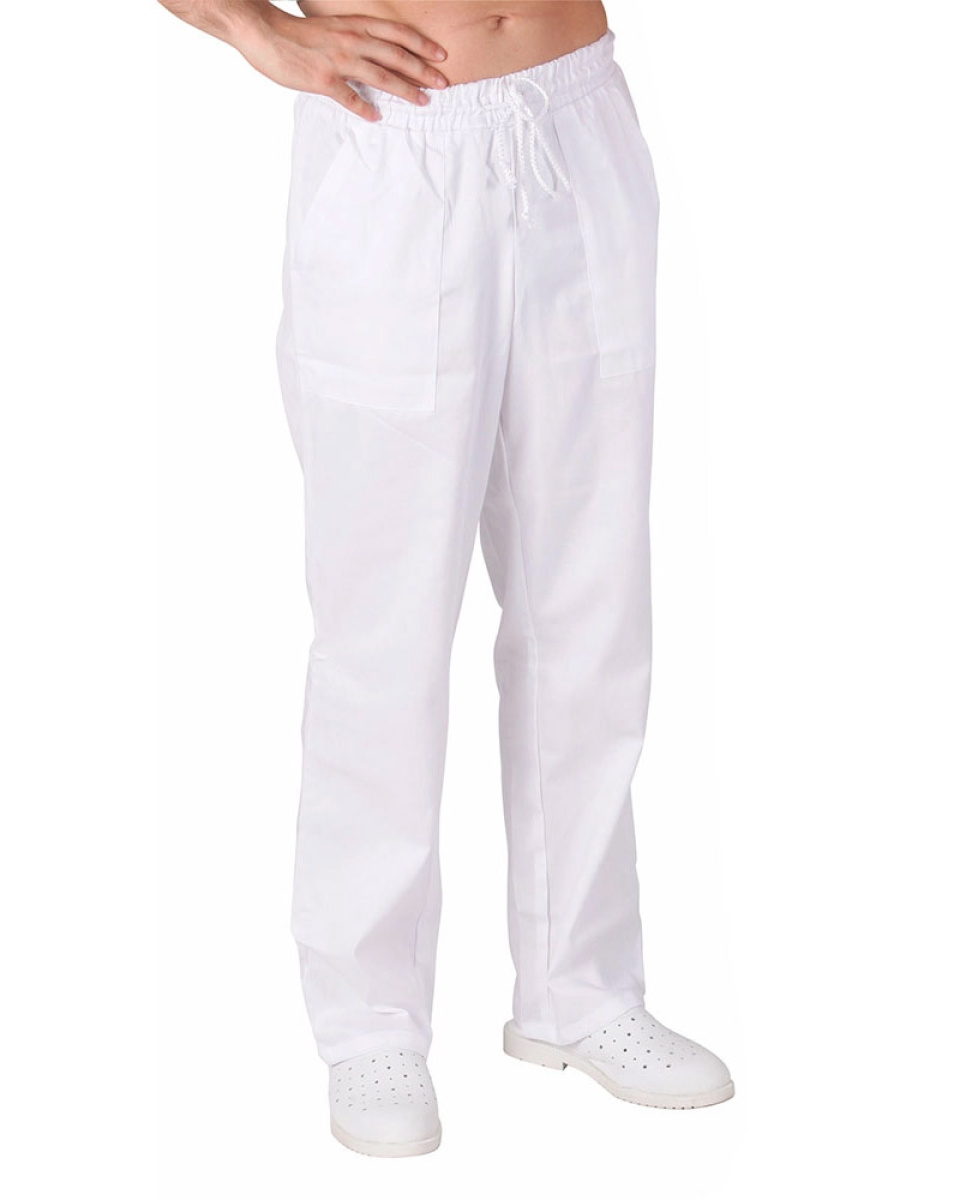 Levně Kalhoty pán.prac.pas, 2506, LW, d=118cm, pruženka s tkanicí, BA200, VS194, bílé