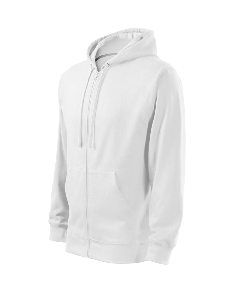 Levně ESHOP - Mikina pánská Trendy Zipper 410 - bílá
