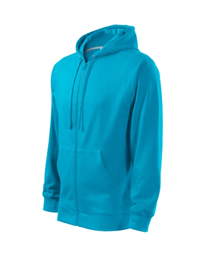 Mikina pánská Trendy Zipper 410 - tyrkysová