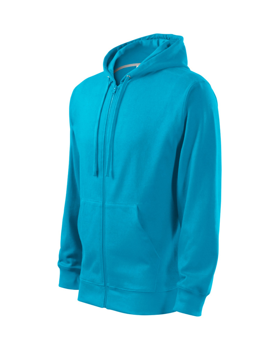Levně ESHOP - Mikina pánská Trendy Zipper 410 - tyrkysová