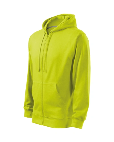 Pánská mikina TRENDY ZIPPER - limetková