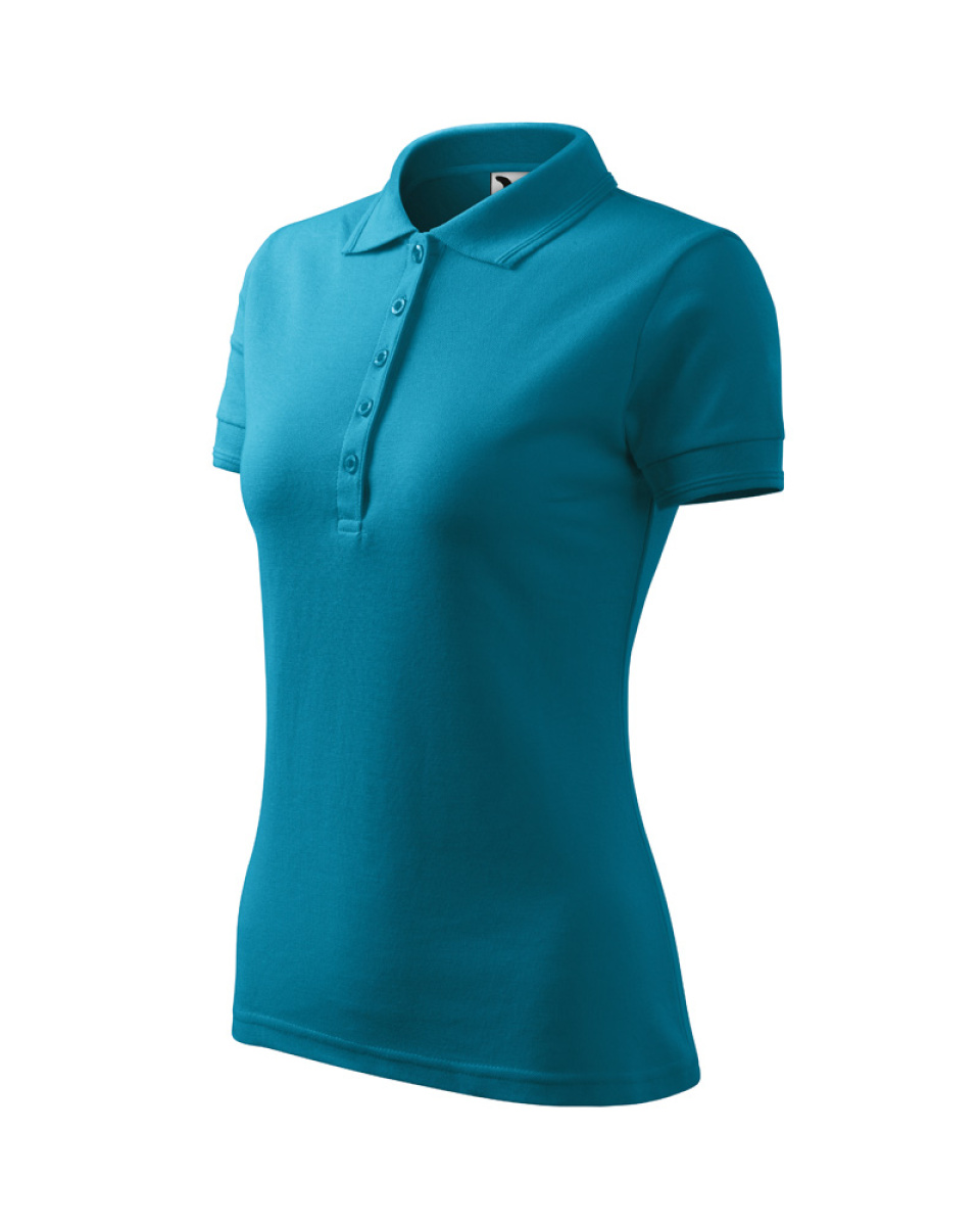 Levně Polokošile dámská Pique Polo 210 - S-XXL - tmavý tyrkys