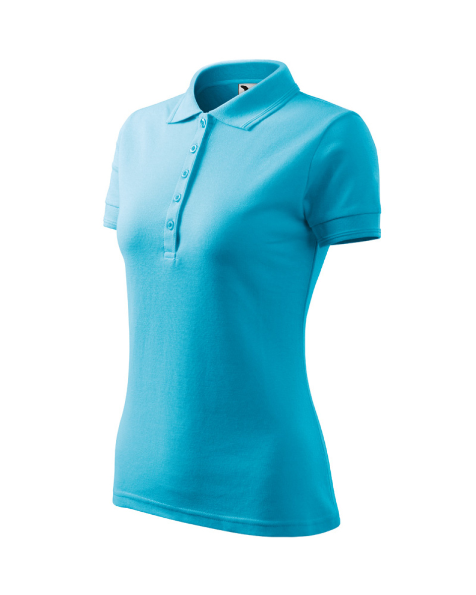 Levně Polokošile dámská Pique Polo 210 - S-XXL - tyrkysová