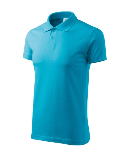 Pánská polokošile SINGLE J. - tyrkysová