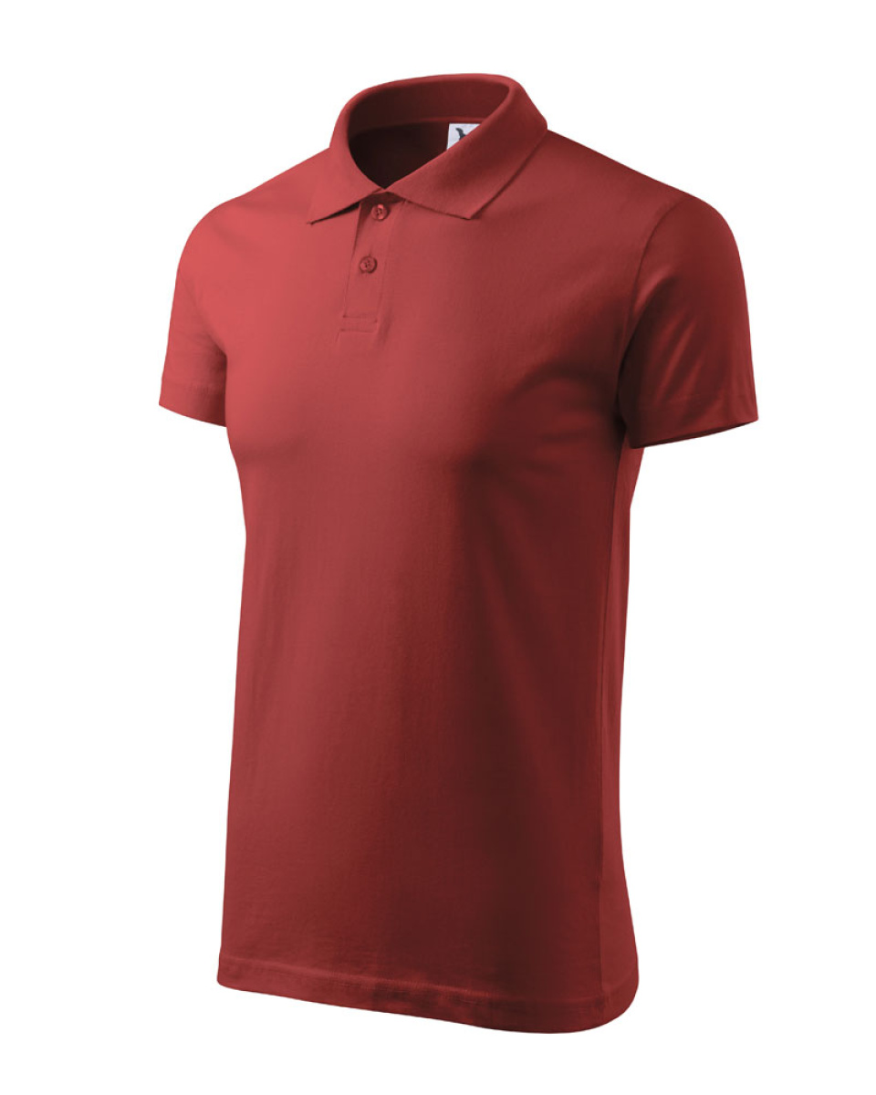 Levně Polokošile Single J. 202 - S-XXL - bordó
