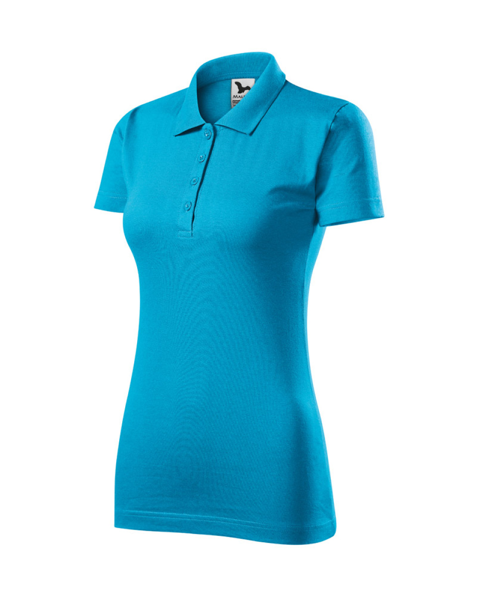 Levně Polokošile dámská Single J. 223 - XS-XXL - tyrkysová
