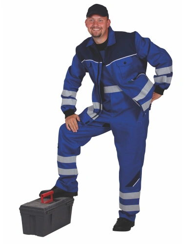 Pánská reflexní bunda 8705 - Středně modrá