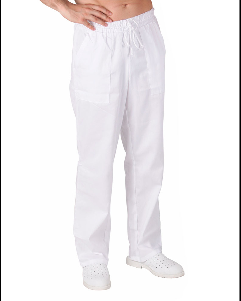 Levně Kalhoty prac. pas, 2506 UNISEX, LW, d=109cm, pruženka s tkanicí, BA 200, VS182.168, bílé