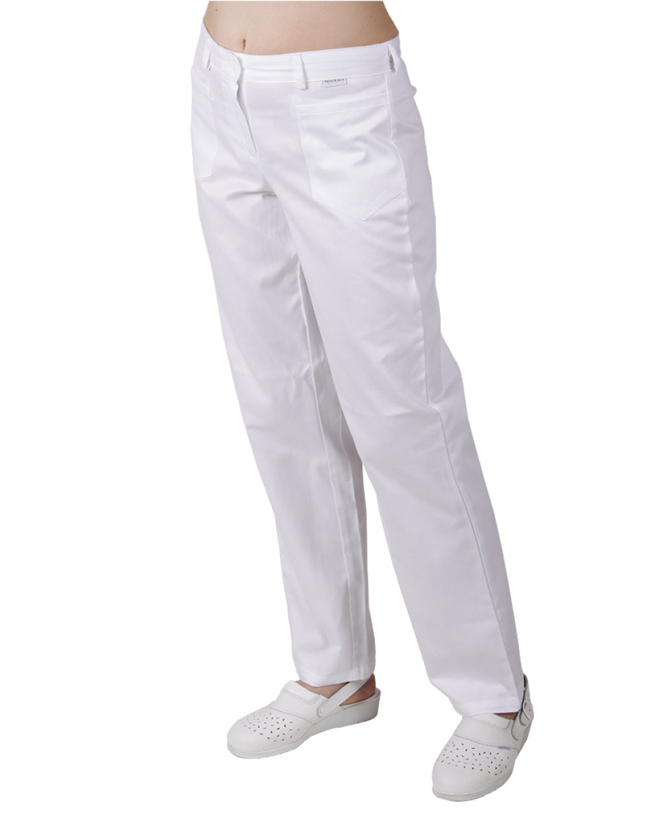 Levně Kalhoty dám. prac. pas., 2406 ANETA, LW,zip, BA 200, VS168, bílé