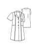 Šaty dámské SILVIE - nákres Šaty dámské SILVIE - nákres