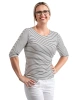 Dámské triko ANDREA,černo-bílý proužek