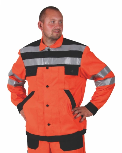 Pánská pracovní blůza 0873 - oranžová